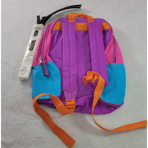 Vintage Lisa Frank 3 Girl Friends Groovy Tie Dye Backpack AS IS 90s Y2K - Picture 2 of 12